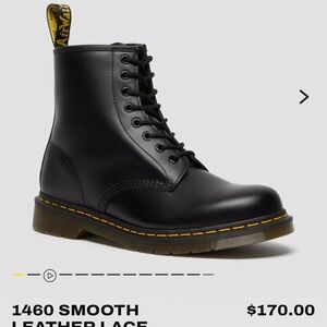 Dr Marten Black Leather Lace-Up boots